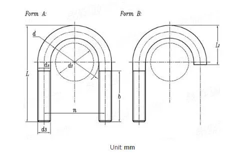 In Sina Fasteners U Fulmen-telum et Nux T Capitis Fulmen Flange-Sulmen Anchore Bolt-U Bolt Elevamen Oculum Bolt Allen Bolt-Stud Bolt- U- Figura Fibulae fulmen-inflexio-Pulmen