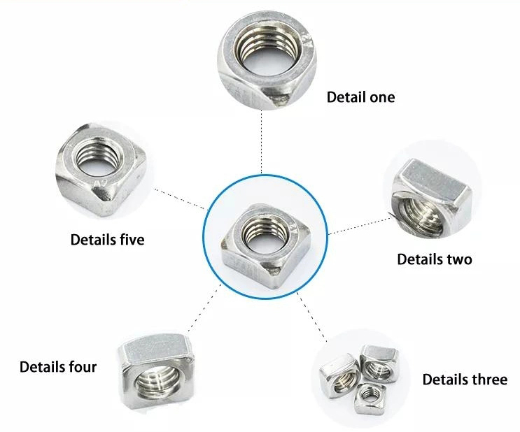 China-Suppliers-Square-Threaded-Welding-Nut-Aluminum-Fixing-Auto-Spot-Weld-Nuts